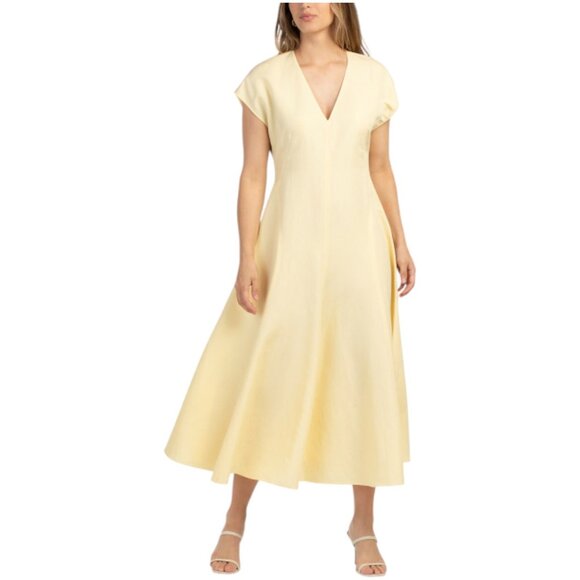 LAFAYETTE 148 NEW YORK Silk Blend Flared Maxi Dress